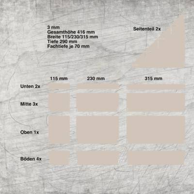 *3 mm Aufsteller 3 Breiten* Laserdatei
