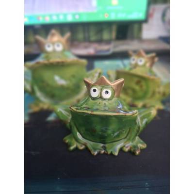 Froschkönige aus Keramik 2fach
