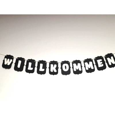 Willkommen Girlande/ Personalisierbar