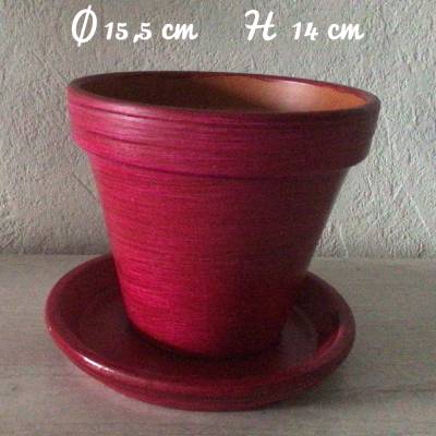  Blumentopf  Übertopf für ihre Pflanzen -  Uni Pink