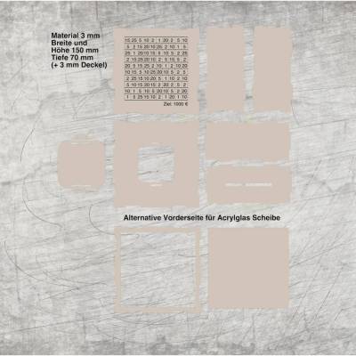 * 3 mm Spardose* Laserdatei