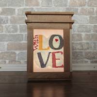 With Love Kreuzstich 10x10cm – Stickdatei für persönliche Geschenke & Deko Bild 8