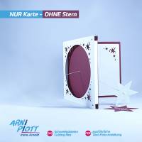 Plotterdatei – Blanko-Weihnachtskarte und Deko für Falt-Stern 1K und 2K von ARNi-Plott, hier OHNE Stern Bild 1