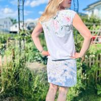 Schnittmuster Oversized Kleid – Groessen 32 bis 46 – Hoodie Kleid oder Rundhals oder One Shoulder Bild 6