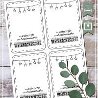 Besinnliche Weihnachtszeit – Stilvolle Hintergrundkarte im PDF/PNG-Dateiformat für kreative DIY-Projekte Bild 1