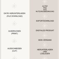 Besinnliche Weihnachtszeit – Stilvolle Hintergrundkarte im PDF/PNG-Dateiformat für kreative DIY-Projekte Bild 3