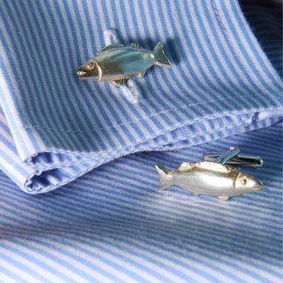 Manschettenknöpfe - Barsch - 925 Silber