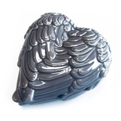 Engelsflügel-Schatulle- Steinfarben,Engel,Aufbewahrung