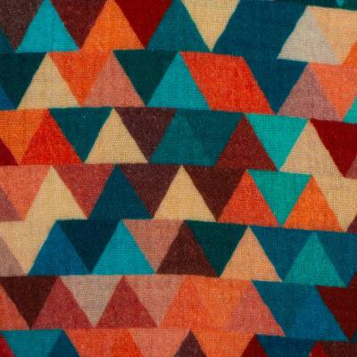 Musselin Double Gauze Thea Dreiecke, terracotta/apricot Oeko-Tex Standard 100 (1m/15,- €)