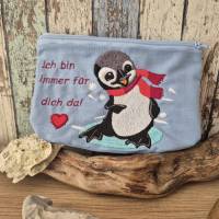Pinguin winterlich Stickdatei 12-14x18cm – Winterliches Stickmuster für Stickmaschinen Bild 5