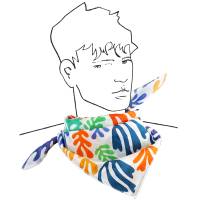 TUCH MATISSE aus Bio-Baumwolle-Batist mehrfarbig