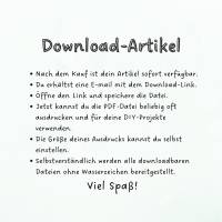 PDF-Adventskalender-Zahlen im Boho-Stil – 1 bis 24 zum Ausdrucken Bild 5