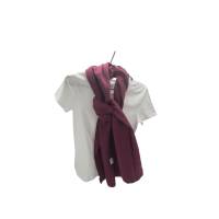 Musselinschal Dunkelberry aus Bio-Baumwolle – Weiches Halstuch im Beerenton mit Anteilen von Burgundy, 180x45 cm