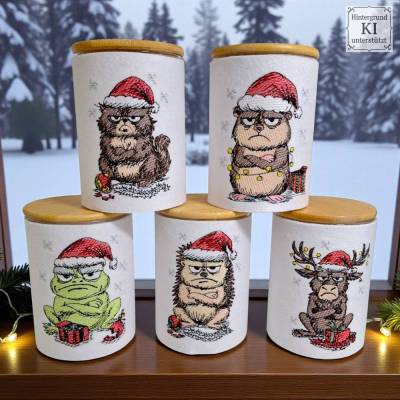 Stickdateien Festmuffel ab 10x10 Rahmen – Scribble & Shabby Weihnachtsmotive – Doro-Collection