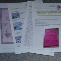 DIY Strickanleitung Gästehandtuch „Willkommen“ mit Herz-Motiv Bild 4