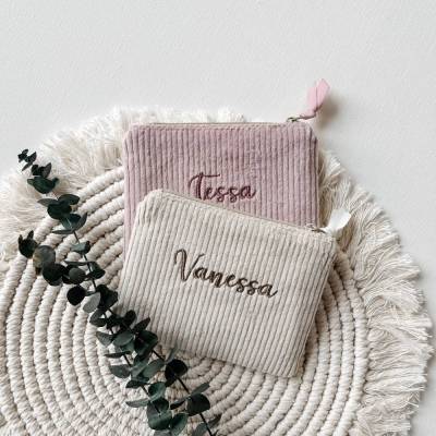 Portemonnaie aus Cord, Geldbörse, Etui