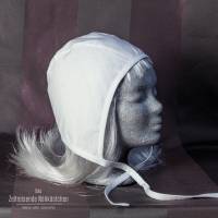 Mittelalterliche Bundhaube aus Leinen oder Baumwolle – historischer Coif für Reenactment & LARP, handgefertigt Bild 3