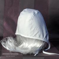 Mittelalterliche Bundhaube aus Leinen oder Baumwolle – historischer Coif für Reenactment & LARP, handgefertigt Bild 4