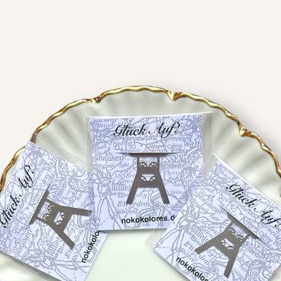 Lesezeichen Glück Auf - Für Buchliebhaber