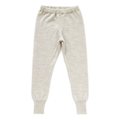Wollhose Größe 104 beige - Upcycling Wollleggings für Kinder