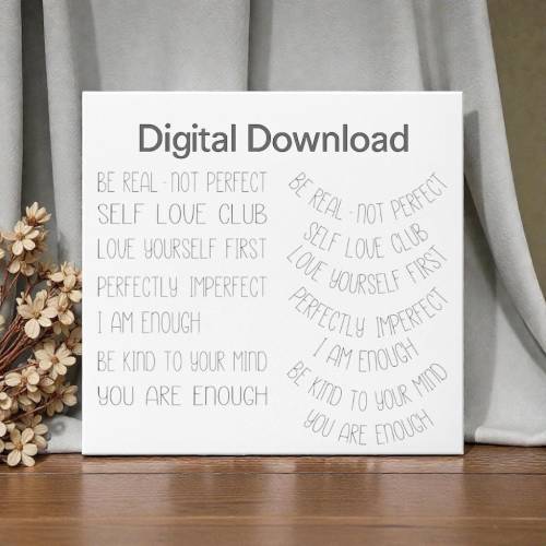 LASERDATEI  | SVG Datei | Selbstliebe Englisch | Digitale Datei | kommerzielle Nutzung erlaubt | Fräulein Locke