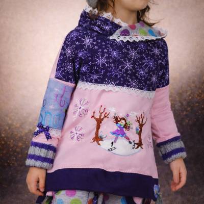Schnittmuster Kinderpulli | Vokuhila Pullover nähen | Kinderschnittmuster | PDF Schnittmuster | Longpullover nähen | Mäd