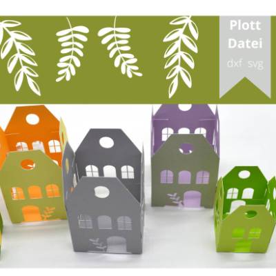 Plotterdatei Lichterhaus Haus Papierhaus