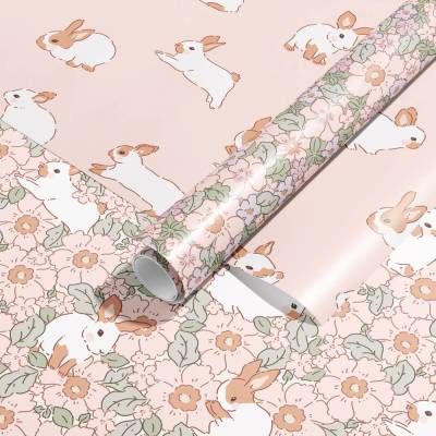 Geschenkpapier Set *Hoppy Bunny* / DIN A3 Einwickelpapier für Ostern und Geburtstag