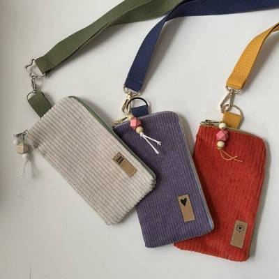 Handytasche aus Breitcord in 3 Farbvarianten – zimtblüte Crossbag im Streetstyle