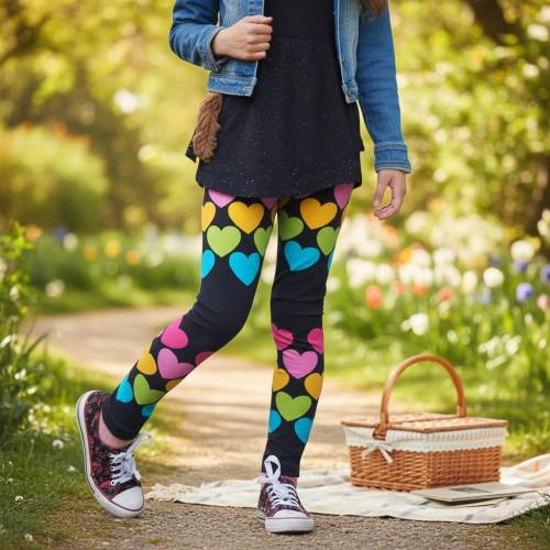 Schnittmuster Kinderleggings | Leggings nähen | Kinderhose nähen | Nähen für Mädchen | Schnittmuster Hose | Nähen Leggin