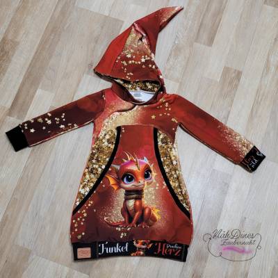 Longpulli/ Kleid mit Zipfelkaputze Größe 104