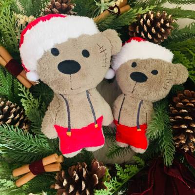 Stickdatei Doodle Teddy Weihnachten – Kuscheltier Set 752 für In The Hoop Projekte