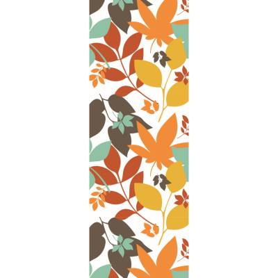 Lesezeichen Herbstblätter, 5 Buchzeichen mit stilisierten Blättern in Herbstfarben