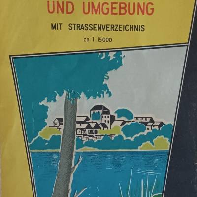 Stadtplan Strausberg und Umgebung mit Straßenverzeichnis – Historische DDR-Karte