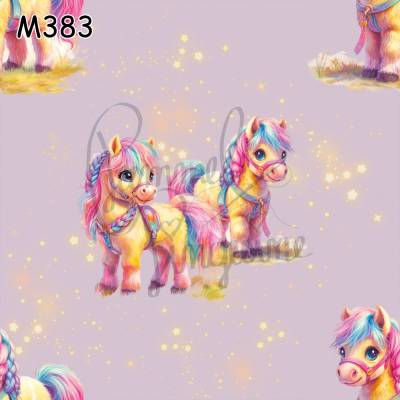 M383 PummelPinguine Exclusive „Kinderstoffe Regenbogen-Ponys