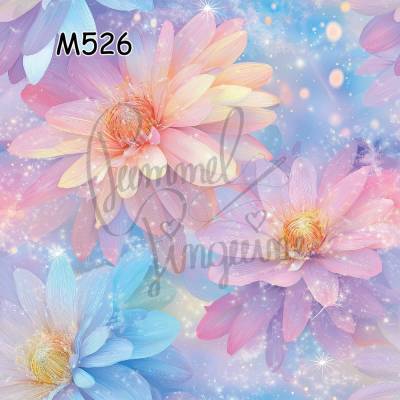 M526 PummelPinguine Exclusive „Kinderstoffe Golden Blossom Glow Strahlende Blüten mit goldenem Schimmer