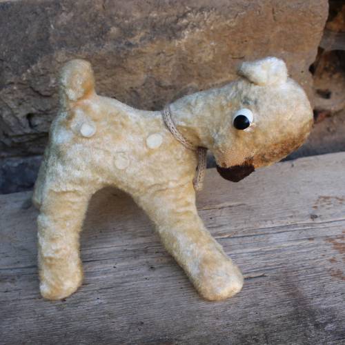 altes shabby Reh Stofftier 50er Jahre Vintage