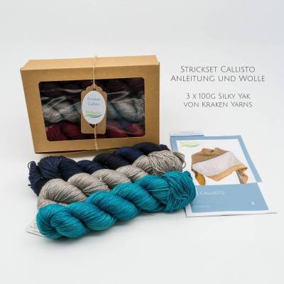 Strickset Callisto - Wolle und Anleitung im Geschenkkarton