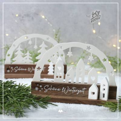 3D Mini-Lichterbogen „Häuserreihe“ || STL & 3mf