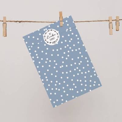 Papiertüten Set *Winter Floral* / Motiv 2 / Flachbeutel in verschiedenen Größen für Advent und Weihnachten