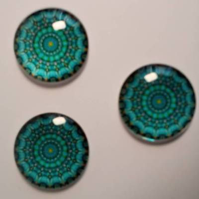 Cabochons mit Mandala-Motiv