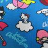 BIO - Jersey, Baumwoll Jersey ,Hello Kitty Regenschirm türkis Organic Cotton(1m/10,-€) Bild 4
