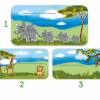 12 Heftaufkleber | Savanne - Elefant, Giraffe, Löwe, Affe - Schulaufkleber zum selbstbeschriften - 4,4 x 8,4 cm Bild 2