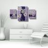 Mehrteilige Acrylbilder **Happy Flowers Trio **, 2x 24cm x 30cm und 1x 30cm x 40 cm auf Leinwand, Wanddekoration, Collage, Blumen, SoMa-Art Bild 2