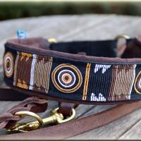 Hundehalsband MASSAI, Zugstopp Halsband für Hunde, in vier Farben, Martingale, Rhodesian Ridgeback, Afrika Bild 1