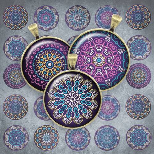 054 - Cabochon Vorlagen, 25mm 18mm 14mm 12mm, rund, Cabochon Motive, Bottle Cap images