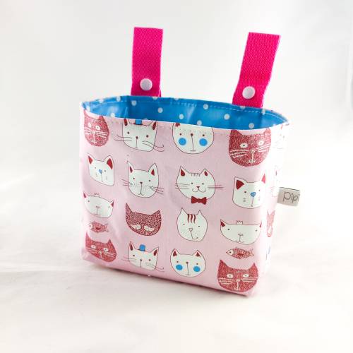 Lenkertasche Katzenköpfe (innen Wachstuch)