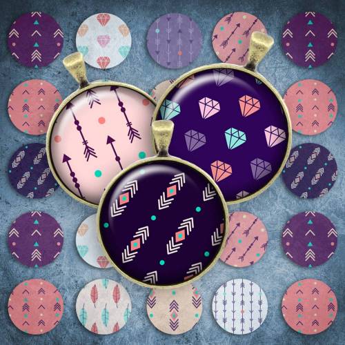 055 - Cabochon Vorlagen, 25mm 18mm 14mm 12mm, rund, Cabochon Motive, Bottle Cap images