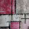 Acrylbild mit harmonischen quadratischen Farbfeldernin Rot und Grau, ungerahmt, Kunst, Wandbild, moderne Malerei Bild 7