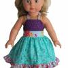 Neckholder Kleid für 35 und 46 cm Puppen wie Wellie Wishers und American Girl Dolls • Schnitt & Anleitung PDF | Sami Dolls eBooks Bild 2